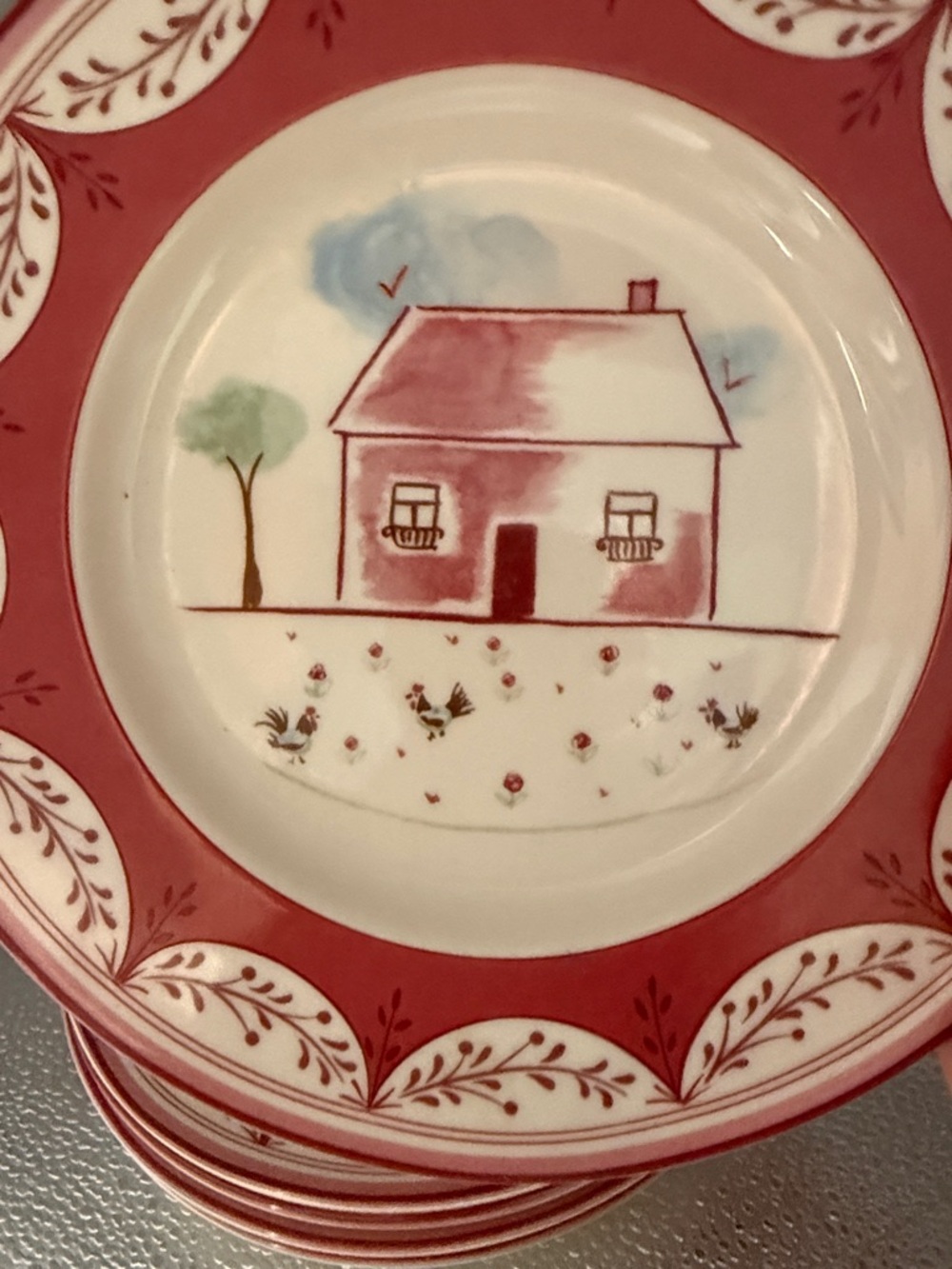 Vintage Johnson Brothers “Farmyard Chic” Salad Plates in a Farmyard pattern - Picture 4 of 16